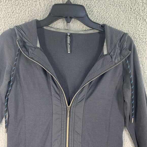 Kuhl Womens Jacket Zip Size XS Merino Wool Nylon Active Lounge Athletic Grey - Picture 10 of 12
